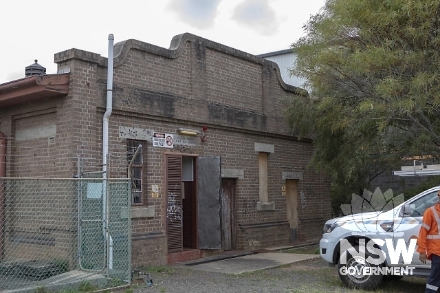 Chullora Railway Workshops Substation - Western elevation.