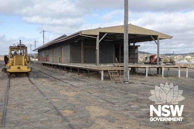 Cooma Railway Precinct - Goods shed and loading dock.