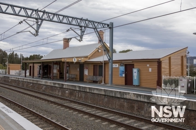 Albion Park Railway Station Group - Platform 1 buildings and platform
