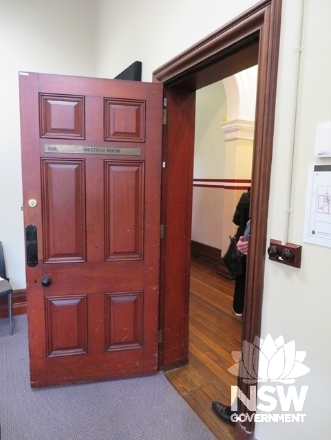 Building C: An original internal door & door furniture