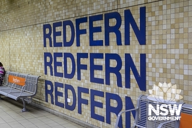 Redfern Railway Station Group - Eastern Suburbs Railway signage