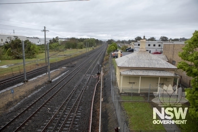 Unanderra Station Masters Residence - Showing location to rail corridor.
