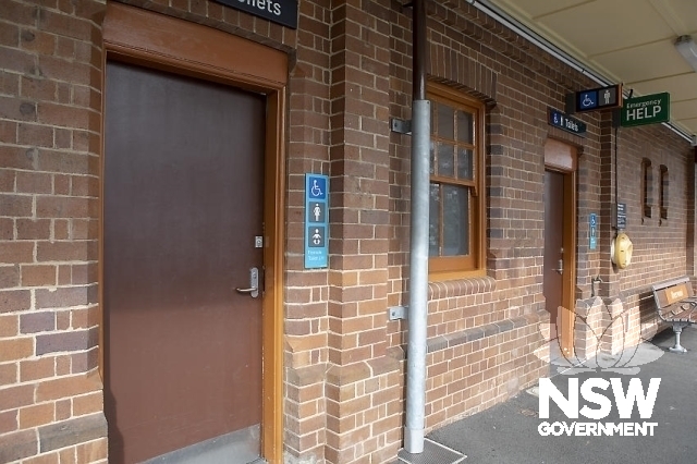 Riverwood Railway Station Group - Brickwork detail, platform doors and windows.