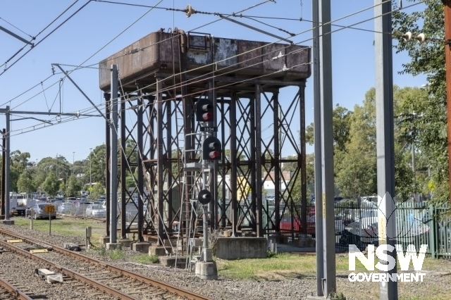 Penrith Railway Station Group and Residence - Water tower at the Sydney end of platform 3