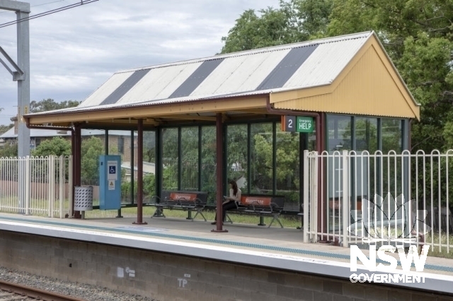Riverstone Railway Station Group and Residence - Platform 2 shelter.