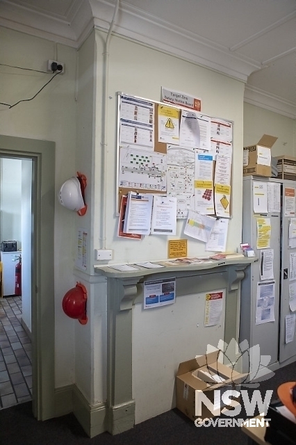 Broadmeadow Railway Station Group - Fireplace in the office