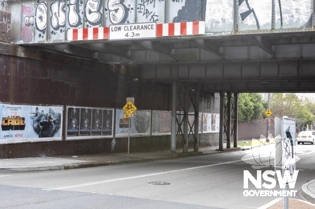 Stanmore (Liberty St) Underbridge - Western Retaining wall.
