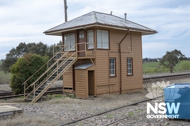 Yass Junction Railway Precinct - Signal box - western and south elevations