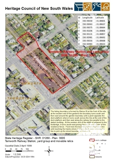 Tamworth Railway Station Group SHR Listing (database ID# 5012235)