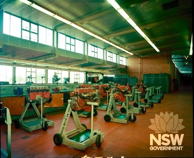 RAN apprentice school (Block T8 interior of one of the workshops), nd
