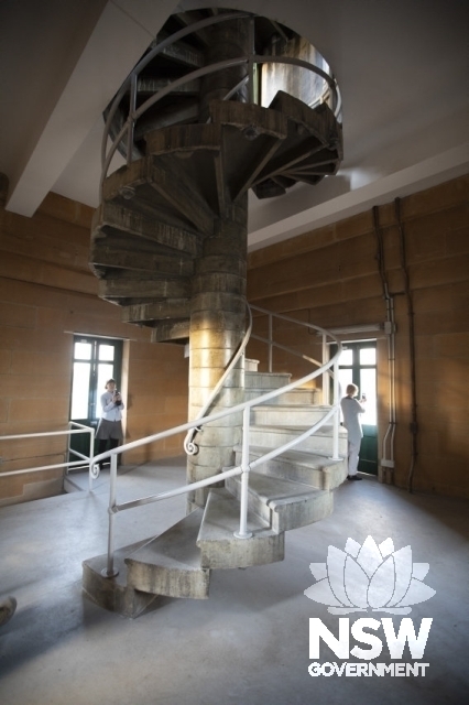 Central Railway Station - Spiral stairs to the clock in the tower.