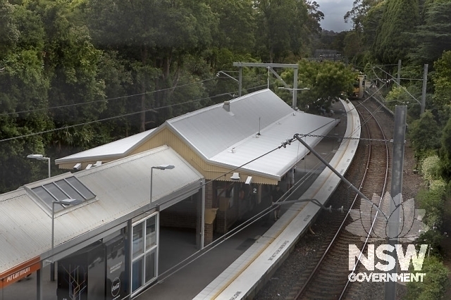 Artarmon Railway Station Group - Modern awning and the platform building.