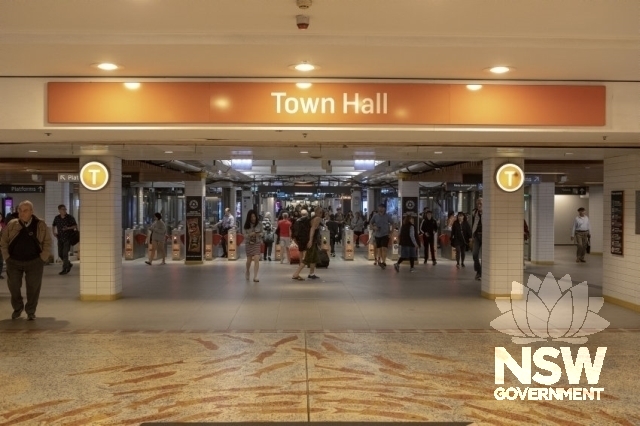 Town Hall Railway Station - Concourse to station