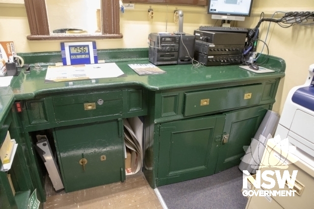 Thornton Railway Station - Booking office safe and cabinets