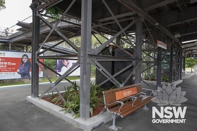 Gordon Railway Station Group - Original steel overhead footbridge 1910.