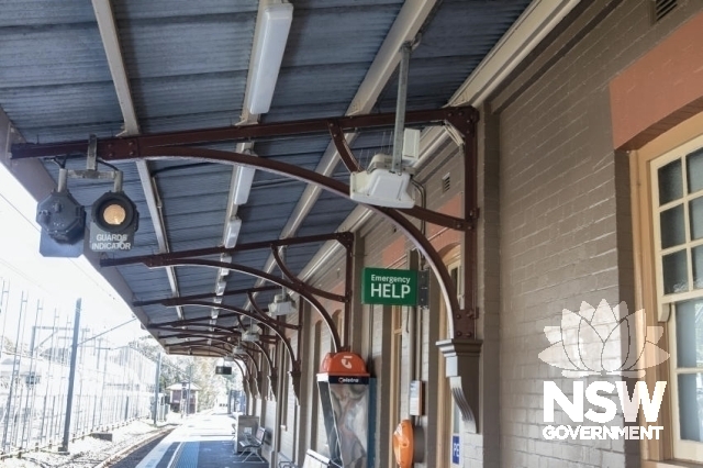 Petersham Railway Station Group - Platform 2 under awning detail.