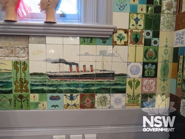 Building C: Remnant tiles from original Technological Museum display on Ground Floor