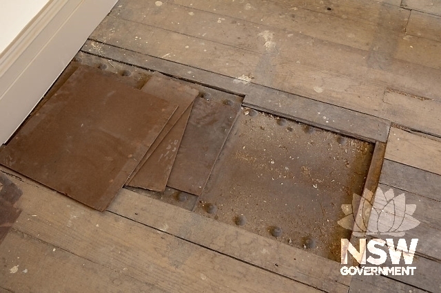 Moss Vale Railway Precinct - Riveted steel frame under floor