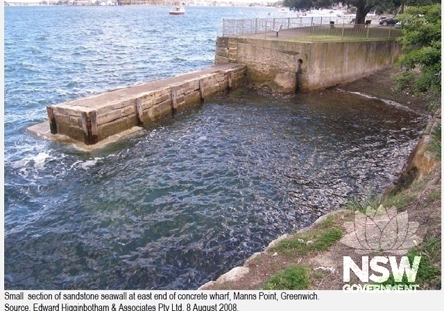 Sandstone seawall