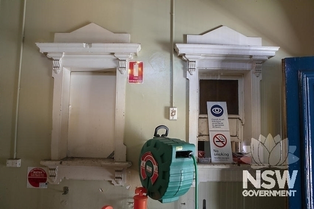 Canterbury Railway Station Group - Original Ticket windows on Platform 1