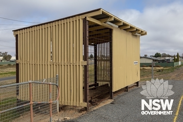 Menindee Railway Station - Goods shed with skillion roof