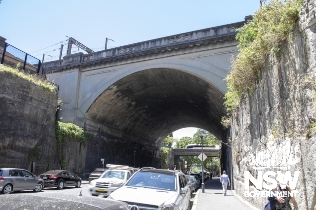 The Rocks (Argyle Street) Railway Underbridge - Western face.