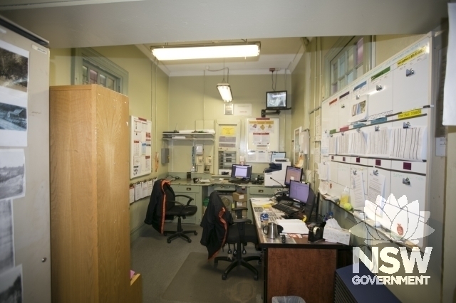 Lawson Railway Station - Station building, office interior