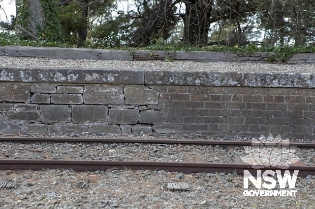 Colo Vale Railway Station - Original Platform and the brick extension.