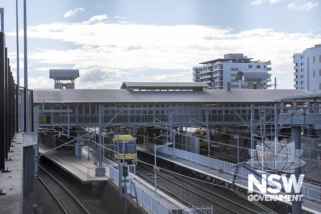 Hornsby Railway Station Group - Modern overhead from Peats Ferry Rd