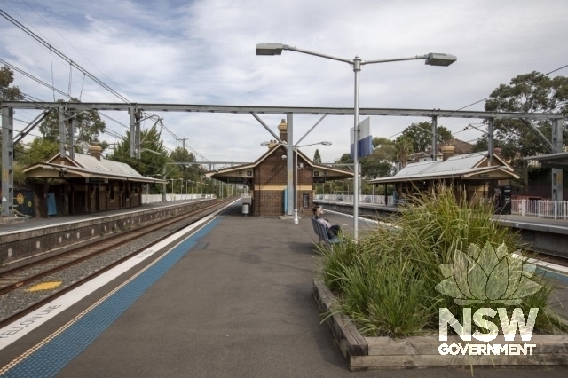 Erskineville Railway Station Group - View of Platforms anf buildings 4,3,2 and 1