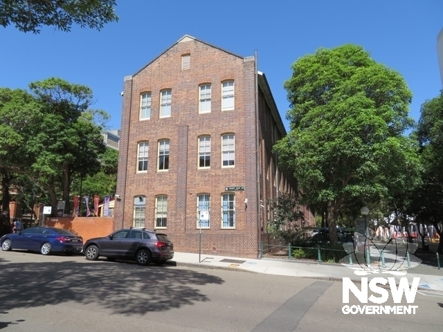 Building H north section: Viewed from the north in Mary Ann Street