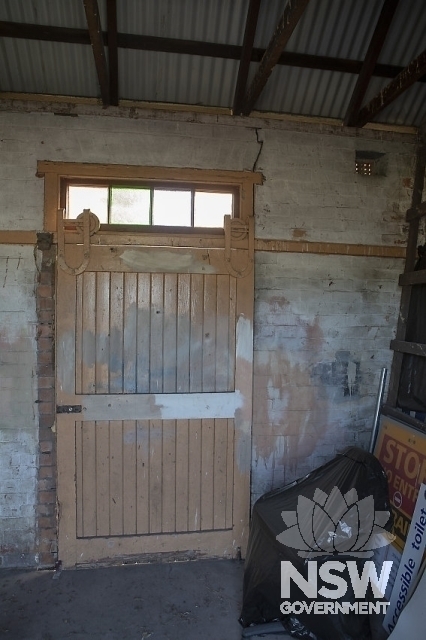Thornton Railway Station - Goods office sliding door