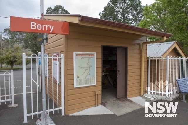 Berry Railway Station Group - Parcels office from the carpark.