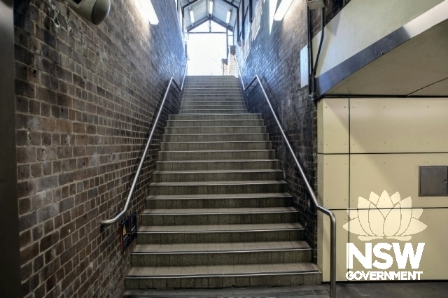 Summer Hill Station - 1892 Subway stairs to platform 1/2
