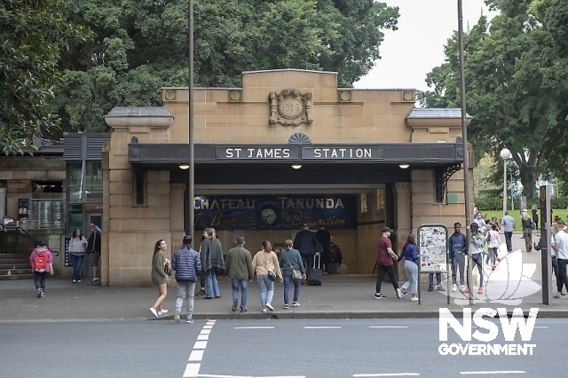 St James Railway Station - Main entrance on Elizabeth st