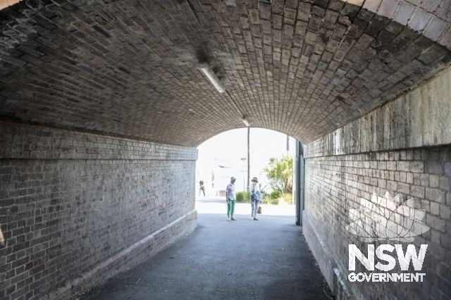 Lavender Bay Railway Group - Pedestrian under bridge, the Peter Kingston walkway