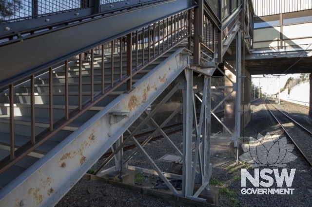 Chester Hill Railway Station Group - Riveted steel frame for the stairs.