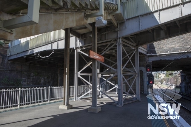 Canterbury Railway Station Group - Steel stairs and foot way.