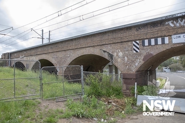 Casula Viaduct Woodbrook Road - West side looking North
