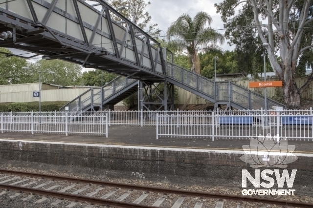 Rosehill Railway Station Footbridge - Platform 1 to racecourse.