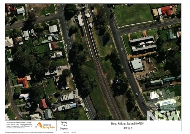 Bargo Railway Station Curtilage Map