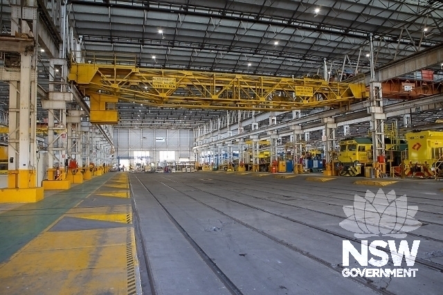 Cardiff Railway Workshop Group - Workshop and the 15 ton gantry crane