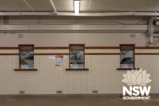 Milsons Point Railway Station - Restored ticket windows on the concourse.