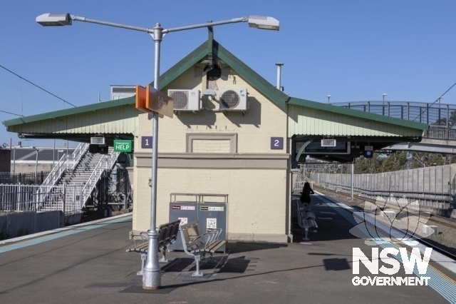 Sefton Railway Station Group - Western elevation of the platform building.