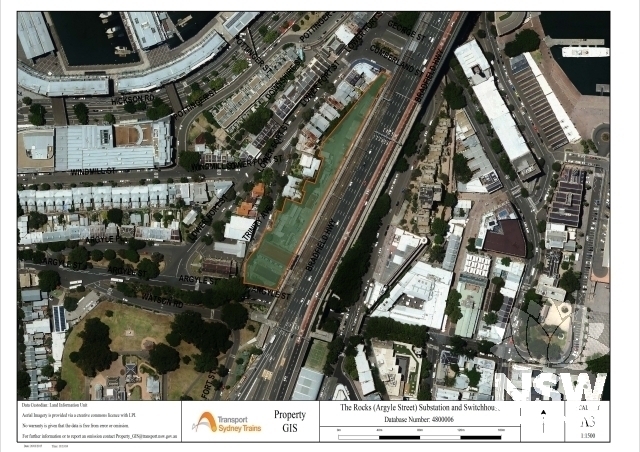 The Rocks (Argyle Street) Substation and Switchhouse Curtilage Map