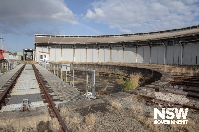 Broadmeadow Railway Locomotive Depot - Turntable #2 and roundhouse