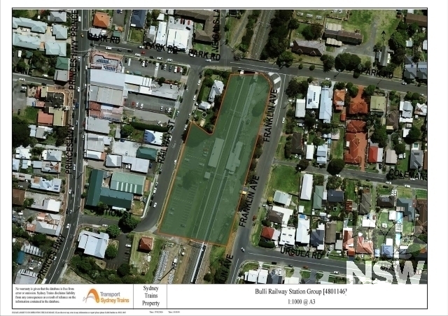 Bulli Railway Station Group Curtilage Plan