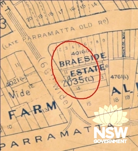 Map of the Municipality of The Glebe Parish of Petersham County of Cumberland, c1910.