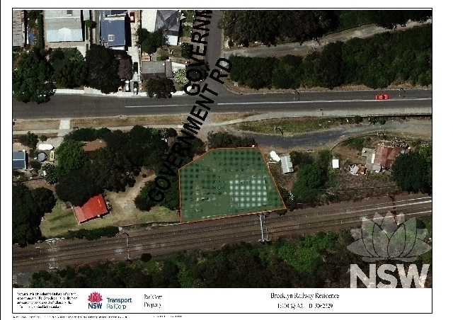 Brooklyn Railway Residence - Curtilage Plan. (Note: No warranty is given that this plan is free from