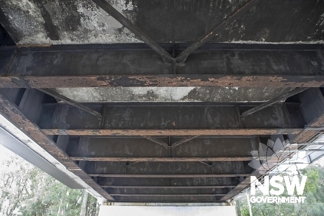 Mascot (Robey Street) Underbridge - Underside steel beams.